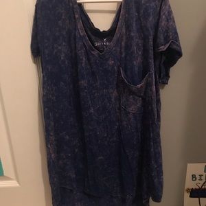 Purple and Blue Marble Tee